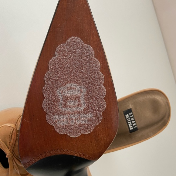 STUART WEITZMAN Camel Pointed Toe Slip on Heels - Picture 7 of 9